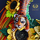 Order Necklace and bracelet made of leather ' tiger Cub on a sunflower'. Tatyana's day (tataday). Livemaster. . Jewelry Sets Фото №3