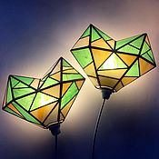 Для дома и интерьера handmade. Livemaster - original item Stained glass lamp (sconce) 
