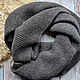 Длинный мягкий теплый вязаный серый шарф Грейстоун. Шарфы. Difoxy knit - вязаная одежда. Интернет-магазин Ярмарка Мастеров.  Фото №2