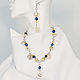 Necklace and earrings with tiger eye and Swarovski crystals, Jewelry Sets, St. Petersburg,  Фото №1