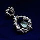 Order Pendant with aquamarine 'After the rain', silver. EdGems jewerly. Livemaster. . Pendants Фото №3