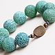 Earthy agate beads crackle, Rosary, Minusinsk,  Фото №1