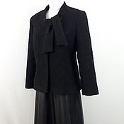 Жакет (пальто) из сукна с фактурной нитью