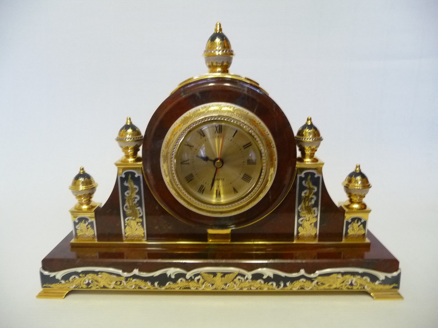 Каминные часы(яшма)
