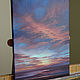 Order Sunset painting, oil on canvas on a stretcher 30h40. vestnikova. Livemaster. . Pictures Фото №3
