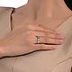Заказать Кольцо сердца серебро 925 пробы в инкрустации фианитов premium. MARIA GUSEVA Fashion Jewelry. Ярмарка Мастеров. . Кольца Фото №3