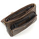 Leather briefcase 'Daniel' (brown nappa). Brief case. Russian leather Guild. Online shopping on My Livemaster.  Фото №2