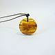 Baltic amber pendant 'Through the thorns' K-724, Pendant, Svetlogorsk,  Фото №1