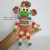 Куклы и игрушки handmade. Livemaster - original item Monkey Is a toy crocheted. Handmade.