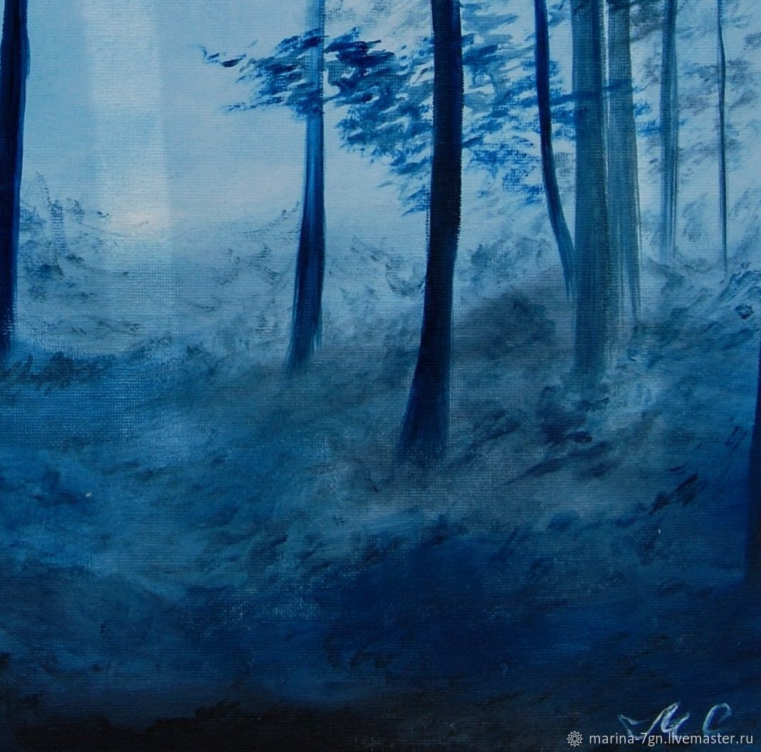 Картина таинственный лес