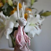Куклы и игрушки ручной работы. Ярмарка Мастеров - ручная работа Bunny angel. Collectible Felt Toy Rabbit (New Year Gift). Handmade.