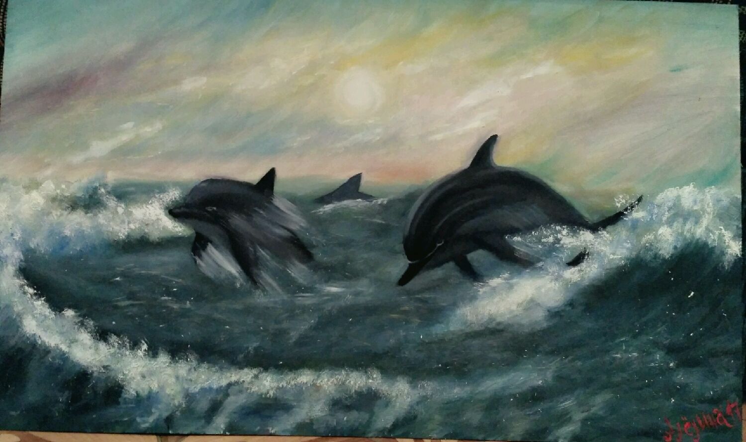 Плачущий Дельфин картина
