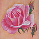 ' Pink Rose' pastel painting, Pictures, Ekaterinburg,  Фото №1