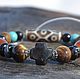Order Bracelets with Tibetan Dzi beads 9 eyes, tortoiseshell. Jewerly for Happiness. Livemaster. . Bead bracelet Фото №3