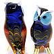 Decorative figurine made of colored glass Owl Ulula, Figurines, Moscow,  Фото №1