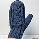 Men's knitted wool mittens with alpaca. Mittens. Knitwear shop Fairy Tale by Irina. Online shopping on My Livemaster.  Фото №2