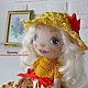 Алина интерьерная кукла (№28). Тыквоголовка. kalinka38@handmade. Интернет-магазин Ярмарка Мастеров.  Фото №2