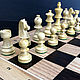Chess Classic, 43x43 cm, oak, handmade. Chess. Unique items made of wood, handmade. My Livemaster. Фото №4