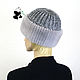 Luxury women's hat made of Finnish mink fur on knitwear DF-90. Caps. Mishan (mishan). My Livemaster. Фото №4