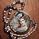 Order Medallion: Actress pendant-necklace made of agate. juliaChernysheva. Livemaster. . Locket Фото №3