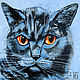 Painting Cat black cat Behemoth oil, Pictures, Ekaterinburg,  Фото №1