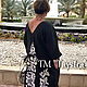 Black Embroidered Dress Linen Arabic Style Abaya Dress Bisht, Dresses, Sevastopol,  Фото №1
