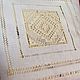 Pillow case, white linen, hand stitch embroidery. Pillow. EmbroideryINNAI. My Livemaster. Фото №4