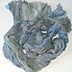 Order Silk scarf batik grey scarf pressed chiffon gift for a woman. SilkColor. Livemaster. . Scarves Фото №3