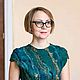 Валяное изумрудное платье Малахитовое. Платья. Мастерская праздничного настроения. Ярмарка Мастеров.  Фото №5