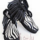 Черные кожаные ботинки "Zebra". Ботинки. HolyCowChic. Интернет-магазин Ярмарка Мастеров.  Фото №2