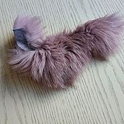 Материалы для творчества handmade. Livemaster - original item Pink-gray powdery Finnish Arctic Fox flap/natural fur. Handmade.