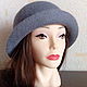 Hat felted 'Classic grey'. Hats1. Oksana Moleva. My Livemaster. Фото №5