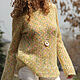 Джемпер "Sunshine". Джемперы. Knit Factory. Интернет-магазин Ярмарка Мастеров.  Фото №2