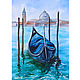 Painting Gondola Cityscape Venice, Pictures, Moscow,  Фото №1