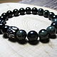 Bracelet with black agate and kambaba (tm) 'Black and green'. Bead bracelet. Beautiful gifts for the good people (Alura-lights). My Livemaster. Фото №5