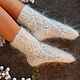 Order Down socks, knitted white. Dom-puha (dom-puha). Livemaster. . Socks Фото №3
