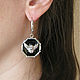 Angel Earrings, Angel Wings Earrings, Black Enamel Earrings. Earrings. Irina Moro. Online shopping on My Livemaster.  Фото №2