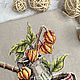 Вышивка крестом Турка с физалисом. Картины. Embroidery by Alena. Ярмарка Мастеров.  Фото №4