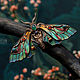 Brooch-pin: ' Emerald Hawkmoth', Brooches, Vladimir,  Фото №1