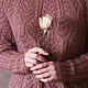 "Vintage rose", джемпер из кид-мохера с шелком. Джемперы. Bohemian Garden. Интернет-магазин Ярмарка Мастеров.  Фото №2