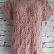 Angora vest dusty pink. Vests. Galina-Malina (galina-malina). Online shopping on My Livemaster.  Фото №2