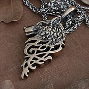 Украшения handmade. Livemaster - original item Celtic wolf pendant. The Wolf Fenrir. Viking amulet. bronze silver.. Handmade.