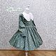 Платье " Moncher" принт Цветы на туманно - зеленом. Платье. Little___dress. Ярмарка Мастеров.  Фото №4