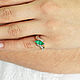 1.70cts 14K Emerald Marquise Diamond Cocktail Ring, Emerald Marquise. Rings. JR Colombian Emeralds (JRemeralds). My Livemaster. Фото №4