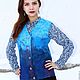 'Family look 'family vest' Blue dream'. Vests. Allayarova Lira (lira-felt). Online shopping on My Livemaster.  Фото №2