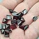 Almandin garnet square 'Sugar loaf' 8h8h5 mm (3,66 Ct). Cabochons. yakitoriya. My Livemaster. Фото №4