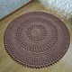 Carpet knitted Etude-Round. Carpets. From Siberia with love. Online shopping on My Livemaster.  Фото №2