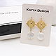 Серьги Katya Dzhon - Cleopatra gold. Серьги классические. Katya Dzhon. Интернет-магазин Ярмарка Мастеров.  Фото №2