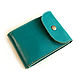 Wallet leather 'Penny' turquoise, Wallets, Cheboksary,  Фото №1