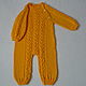 Knitted romper "Mom's sun". Overall for children. 4 children-baby. Online shopping on My Livemaster.  Фото №2